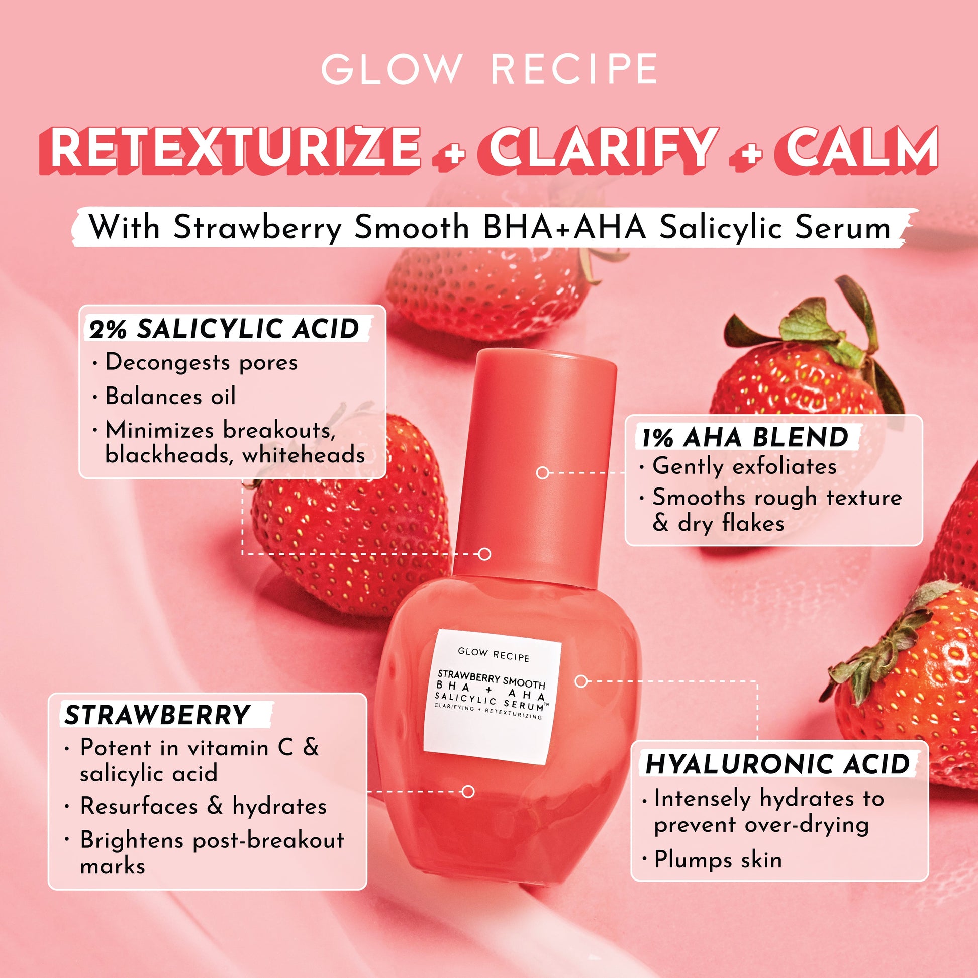 Strawberry Smooth  BHA+AHA Salicylic Serum